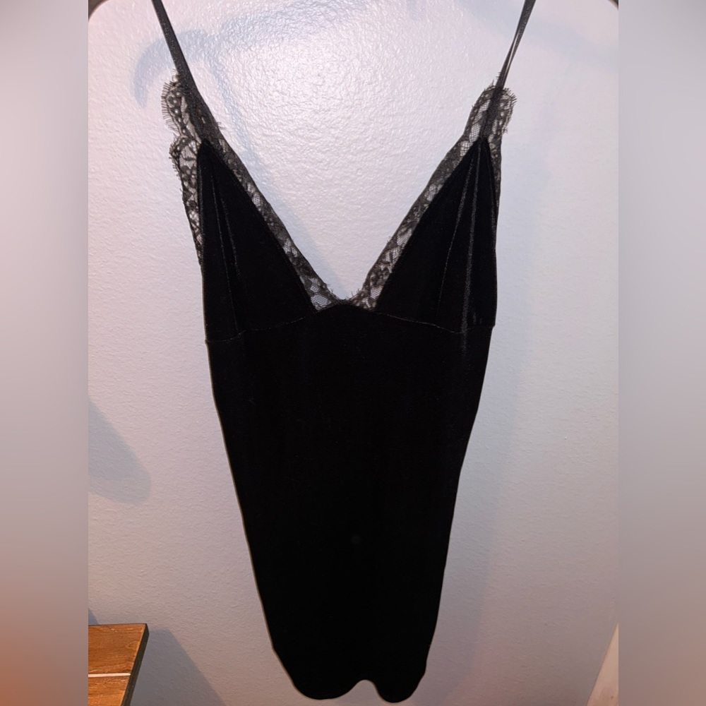 Black Lingerie Style Slip Dress (NWOT)